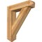 Ekena Millwork Traditional Arts and Crafts Rough Sawn Bracket w/ Offset Brace, Western Red Cedar, 8"W x 34"D x 38"H BKT0806X34X38TRA03RWR - alternate 1